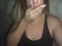 [ Shit Fetish Porn ] Pink pussy whore rubs shit on her holes